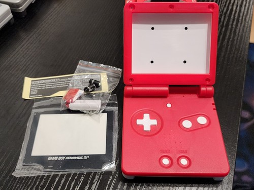 GBA SP Gameboy Advance Shell, Screen Lens and Rotating shaft Replacement - Picture 3 of 40