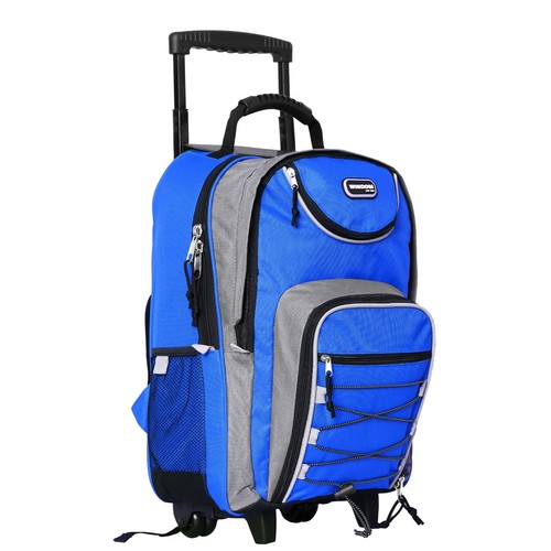 20 Zoll Rollrucksack auf Rädern rot lila schwarz blau neu - Bild 4 von 5