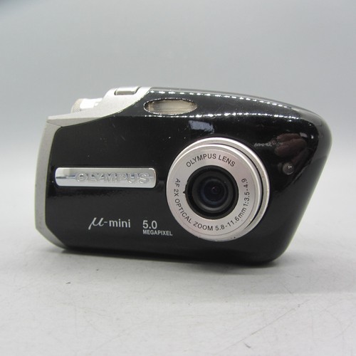 Olympus Digital Camera Mju Mini 5.0MP Black Tested - Picture 2 of 9