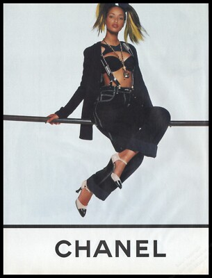 1990's High Heels Chanel Magazine Print Ad Women Fashion