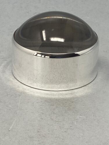 Sterling Silver Rolling Magnifying Glass/Paperweight - Hallmarked =Medium Sized - Picture 2 of 4