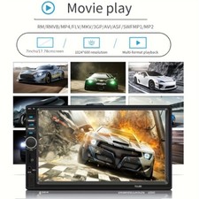 Upgrade 7" Car Mp5 Player 2 Din Car Radio HD Touch Screen FM Aux-in Mirror Link