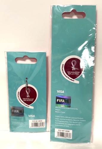 FIFA WORLD CUP 2022 QATAR MASCOT LA'EEB 3 PK 2" MAGNETS & KEY CHAIN FREE SHIP - Picture 2 of 2