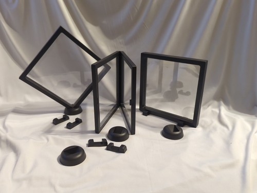 Lot of 4 - Unbranded 3D Floating Frame/Display Case with Stands, 7x7" - NEW - Picture 5 of 5