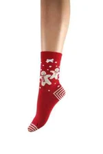 Pretty Polly Christmas Socks  GINGERBREAD MEN  One Size : 4-8(UK)  37-42(EU)
