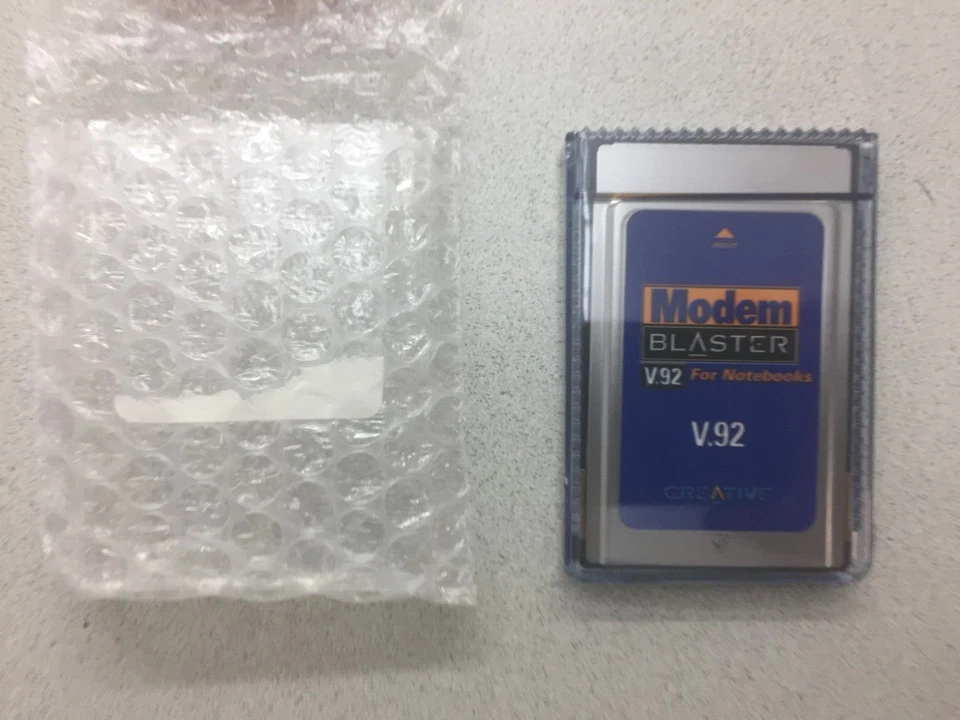 Creative Modem Blaster V.92 PCMCIA 56k Modem PC Card DI5611 - Image 2 of 4