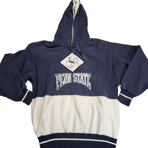 Vintage PENN State Sweatshirt Sweater NITTANY LIONS The GAME HOODIE Applique MED