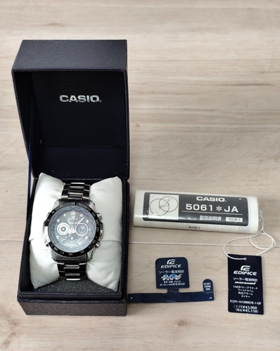Casio Edifice EQW-M1000D-1AJF Wave Ceptor Solar mit Box New Velt Working JP - Bild 3 von 14