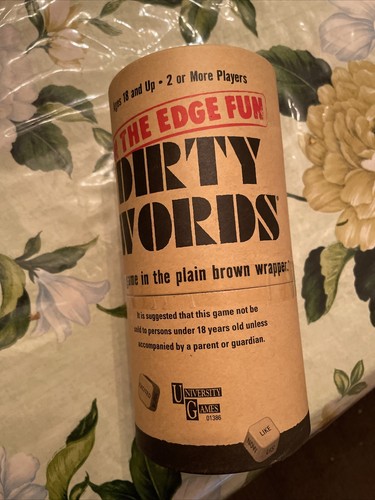 Dirty Words - On The Edge Fun In Plain Brown Wrap Party Game by University Games - Picture 1 of 4