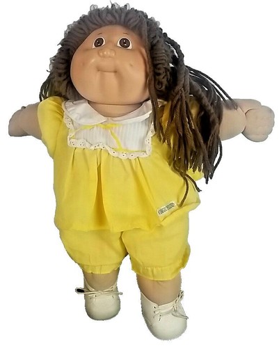De colección CPK Cabbage Patch Kid Coleco 1983 Doble Cabeza HK Molde #2 P Fábrica 2 Hoyuelos - Imagen 8 de 9