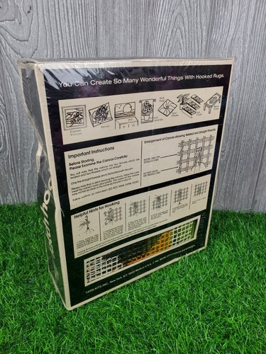 Vintage YKI Valiant "Baby Panda" 9643 Latch Hook Kit NEW 12" X 12" Box Damage - Picture 4 of 5