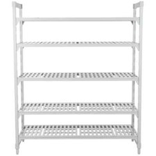 Cambro CPU243664V5480 Camshelving 5-Tier 24"W x 36"L x 64"H Premium Starter Unit