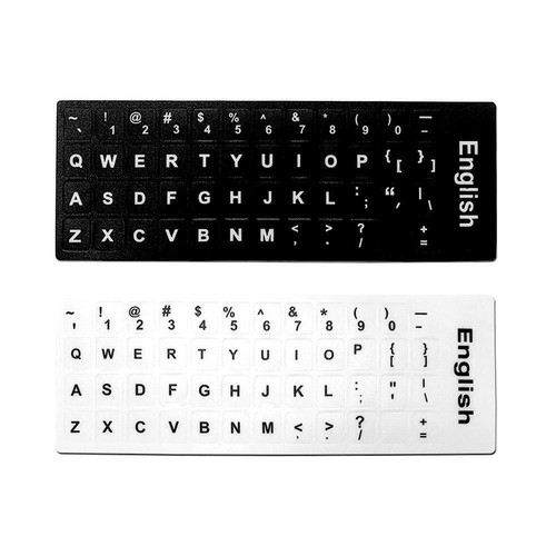 English Letters Keyboard Stickers Frosted PVC Tablet US New Computer L6T5 - Picture 3 of 15