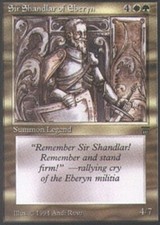 Sir Shandlar of Eberyn Magic mtg Heavy Play, English Legends x1