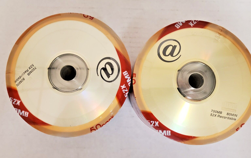 TWO NEW CD-R 50 PACK 700MB 80 MIN BLANK DISCS CAKE BOX SPINDLE BRAND NEW SEALED - Picture 7 of 7