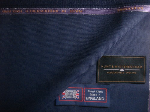 100 % FEINSTER WOLLANZUG (GABERDINE) STOFF = 415 g/m. HERGESTELLT IN ENGLAND siehe unten - Bild 5 von 12