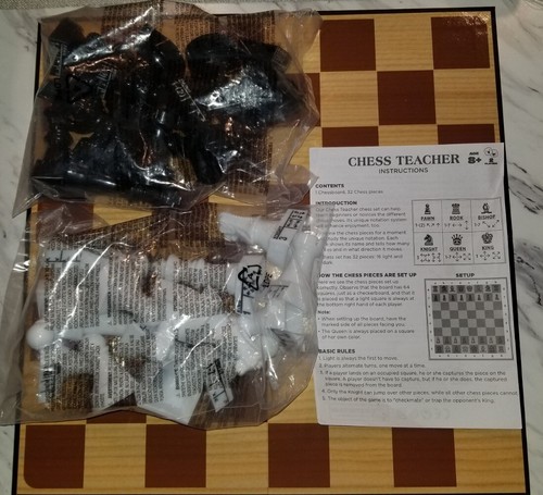 CHESS TEACHER by Cardinal With Learning Board/Pieces - New(Open Box) - Picture 2 of 5