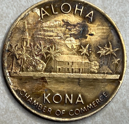 Aloha Kona Hawaiianischer Dollar Hawaii Handel Arcade Token T3015