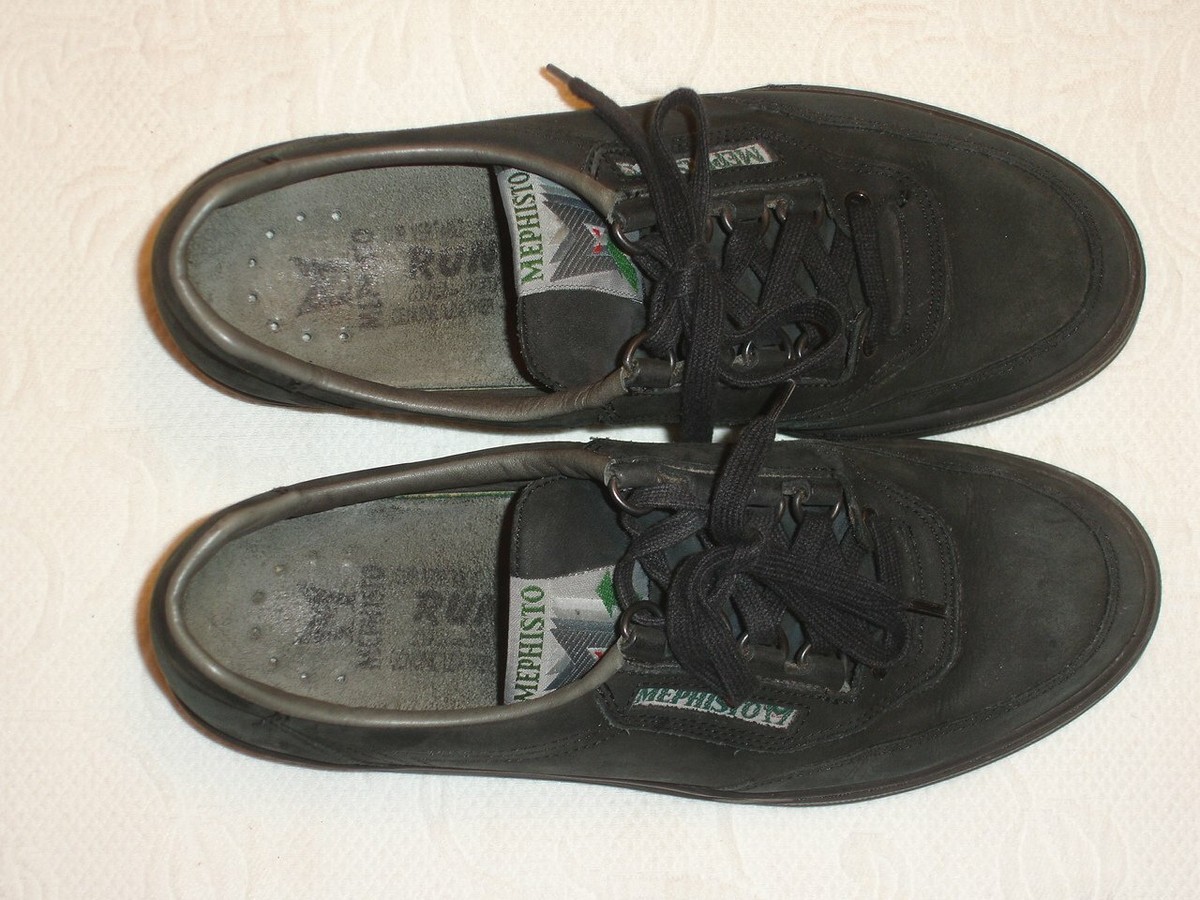 MEPHISTO Runoff Black Suede Lace Up Sports Comfort Shoes - 8