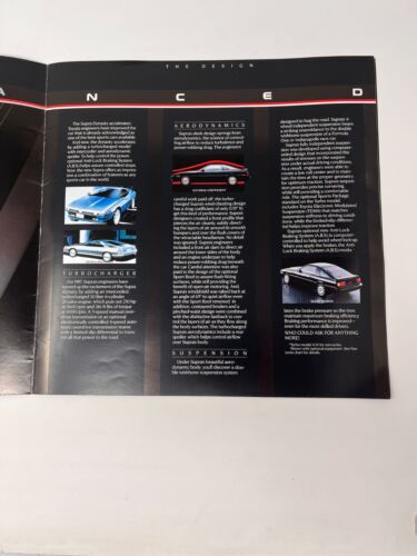 Original Vintage 1987 Toyota Supra & Turbo Deluxe vollfarbiger Verkaufsprospekt Katalog - Bild 10 von 14