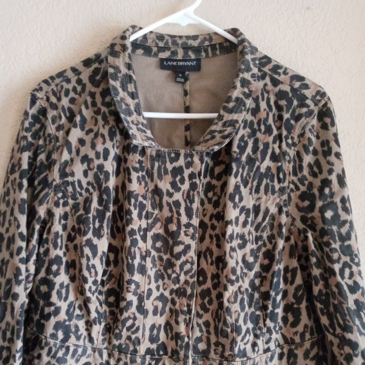 Lane bryant leopard jacket hotsell