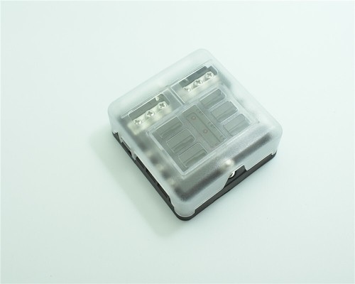 6-Circuit Automotive ATC Blade Fuse Holder Box LED Indicator Block w/Negative - Picture 8 of 9