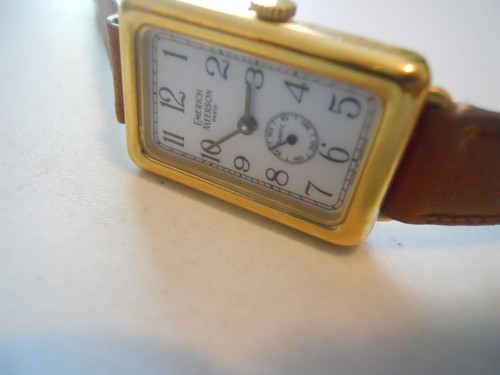 Vintage Emerich Meerson women's Brown leather band & Analog used wristwatch. - Picture 16 of 23