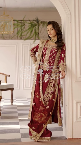 TUTA INDIANA PAKISTANA BELLISSIMA DESIGNER PARTY WEAR SHARA PLAZZO SALWAR KAMEEZ - Video 1 di 1