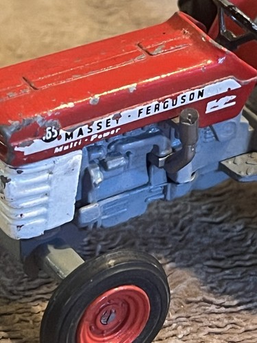 Collection Of Dinky Lesney Tractors And Trailers Massey Harris Ferguson - Picture 13 of 18