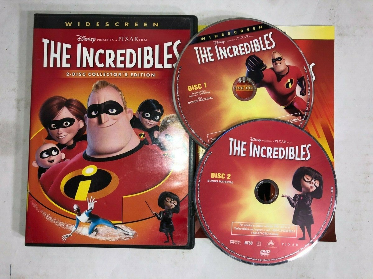 Walt Disney & Pixar's: The Incredibles (DVD, 2-Disc Set