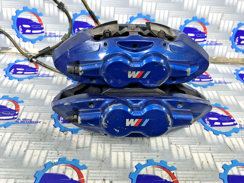 BMW F22 F30 F32 F36 FRONT M-PERFORMANCE BREMBO BRAKE CALIPERS BLUE SET OEM - Picture 13 of 22