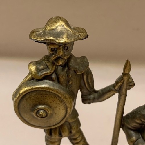 Don Quixote Sancho Panza Art Figurine Brass La Mancha Sculpture VTG Spain MCM - Picture 12 of 17