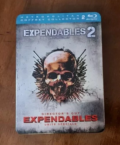 Expendables 1 and 2 Blu-Ray metal Tin Box Set RARE - Picture 3 of 4