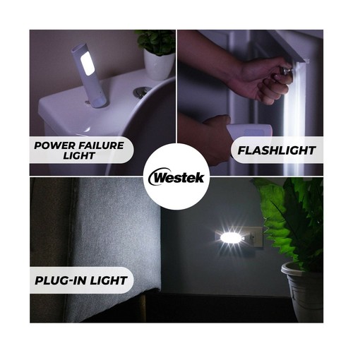 Power Failure Emergency Night Light LED Plug-In Rechargeable Reliable Compact - Picture 5 of 9