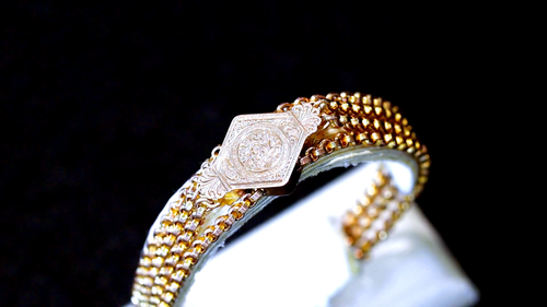 Antique 9k Yellow Gold Chain Bracelet Circa 1890 - Video 1 of 1