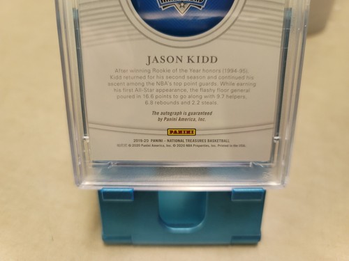 2019 Panini National Treasures Jason Kidd Auto /25 PS AUTO 10 - Picture 6 of 6