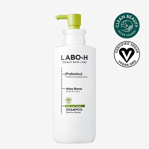 LABO-H Scalp Skincare Lab Probiotics Sensitive Derma Shampoo 400ml