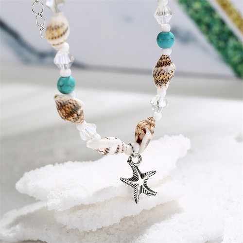 Bohemian Shell Starfish Summer Beach Anklet For Women Ankle Bracelet On Leg Gi3C - Picture 4 of 4