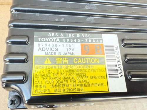 635828. Lexus GS460 2008-2011 ABS Antilock Skid Control Module OEM 89540-30A40 - Bild 4 von 12