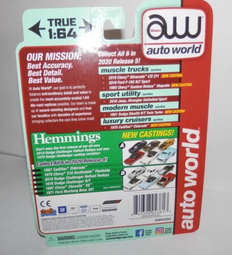 Auto World Luxury Cruisers #6 1975 Cadillac Eldorado Lido Green Poly NIP - Picture 3 of 3