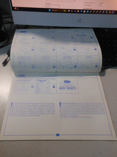Chasis manual de piezas de repuesto de fábrica KTM 2000 400 SXC EE. UU. 3.204.90 - Imagen 5 de 6
