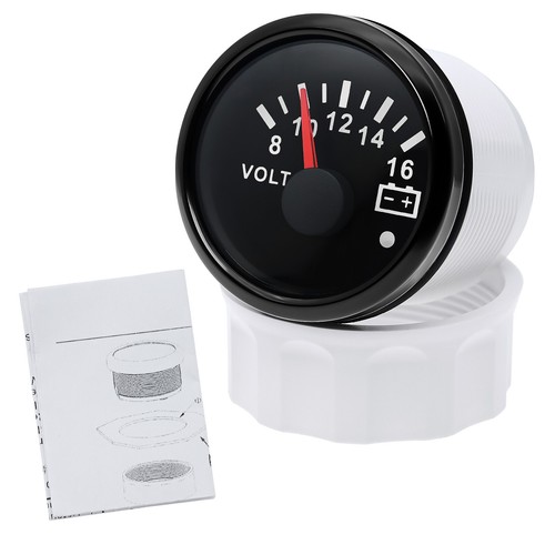 Universal 2'' 52mm 8-16V Voltmeter Volt Voltage Gauge Meter For Marine Car Boat - Picture 12 of 12