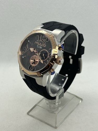 Mulco Lush SWISS Women's Chronograph RoseGold Gray Dial Watch MW3-20637-023 42mm - Picture 6 of 7