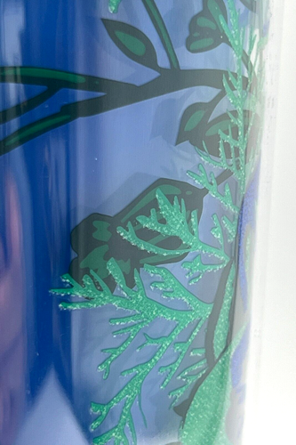 Starbucks 2022 Vacaciones Azul y Verde Flor Cambio de Color Vaso Frío 24oz - Imagen 11 de 12