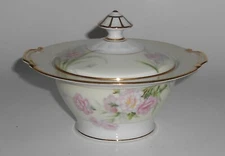 Noritake China Porcelain Mystery 1 Pink Carnation Sugar Bowl