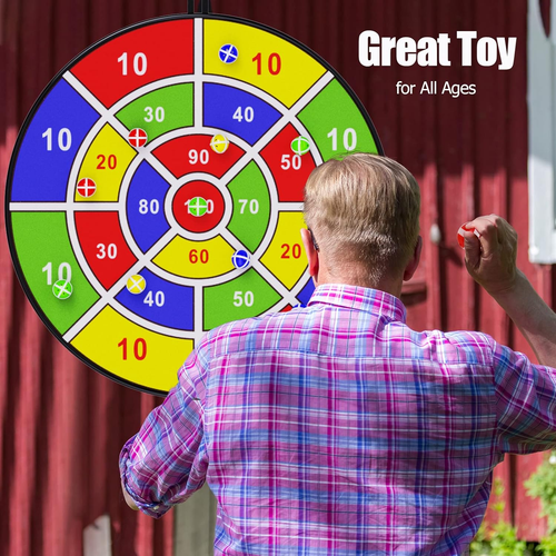 29" Large Dart Board for Kids, Kids Dart Board with Sticky Balls Boys Toys NEW T - Picture 4 of 12