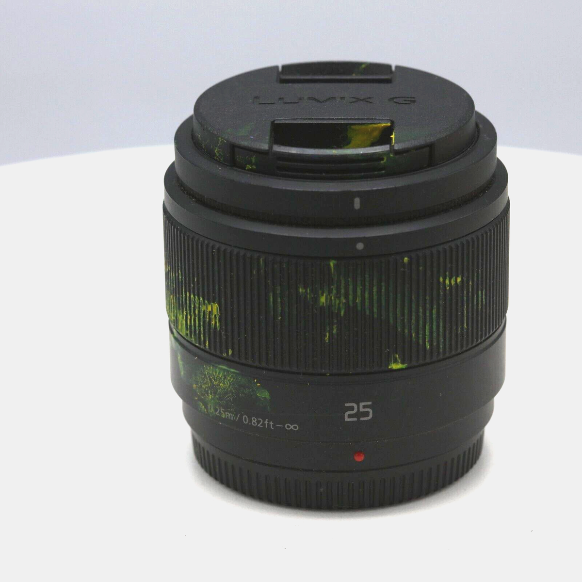 Panasonic Lumix G 25mm f/1.7 ASPH. Lens 46 w/ caps for Parts