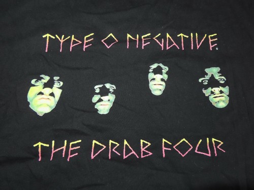 1996 TYPE O NEGATIVE "The Drab Four OCTOBER RUST" Concert Tour (2XL) T-Shirt - Picture 4 of 4