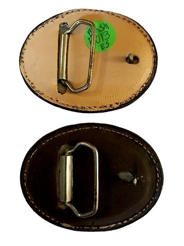 FIBBIA cintura AQUILA con cuciture argento SM fatta a mano NERA pelle western/biker - Foto 2 di 8