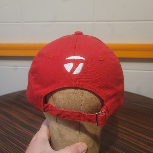 TaylorMade R 5 Hundred Series Golf Strapback Adjustable Red Hat Cap - Picture 3 of 6